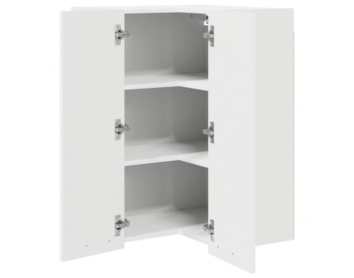 Sonata H Висящ шкаф с рафт Riga Бяло 57 x 57 x 80 см Инженерно дърво