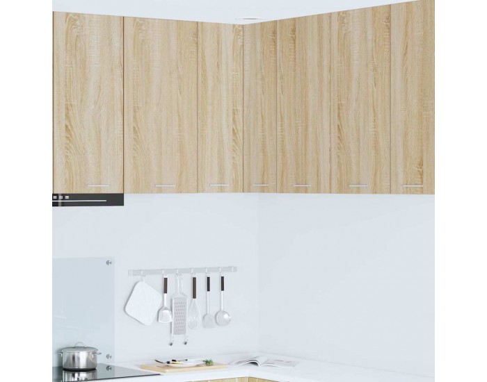 Sonata H Висящ шкаф с рафт Riga Сонома дъб и бяло 57 x 57 x 80 см