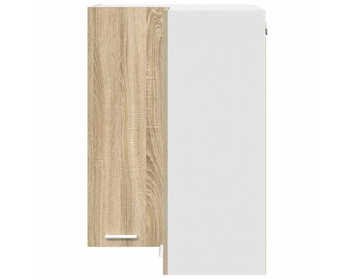Sonata H Висящ шкаф с рафт Riga Сонома дъб и бяло 57 x 57 x 80 см