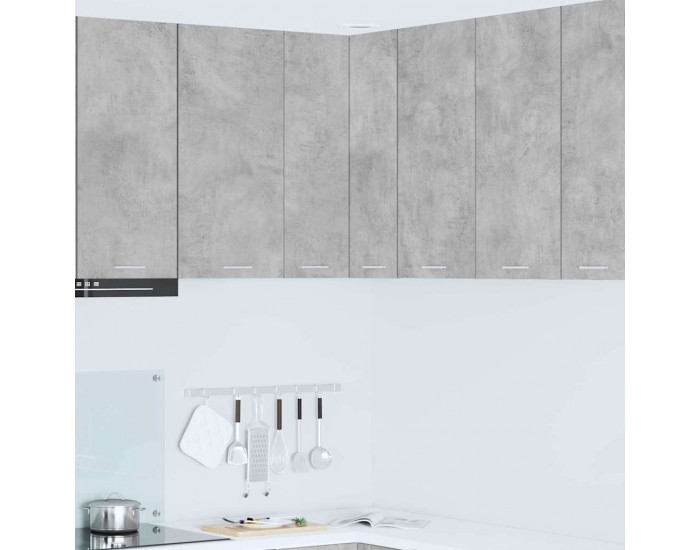 Sonata H Висящ шкаф с рафт Riga Бетон сив и бяло 57 x 57 x 80 см