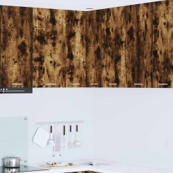 Sonata H Висящ шкаф с рафт Riga Димящ дъб и бяло 57 x 57 x 80 см - Модули Sonata