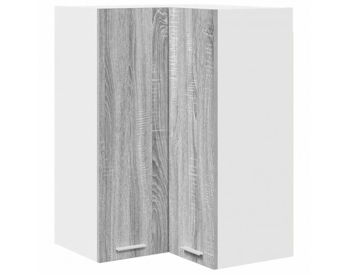 Sonata H Висящ шкаф с рафт Riga Сив Сонома и бяло 57 x 57 x 80 см