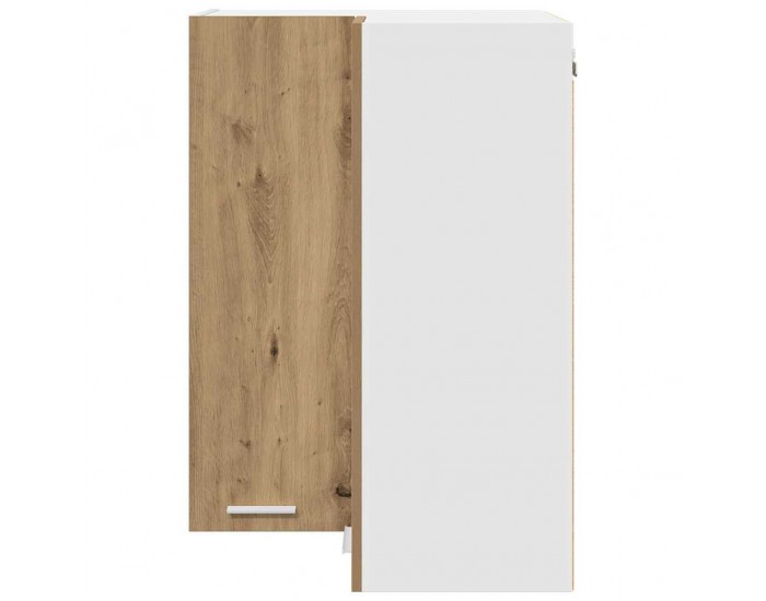 Sonata H Висящ шкаф с рафт Riga Занаятчийски дъб и бяло 57 x 57 x 80 см