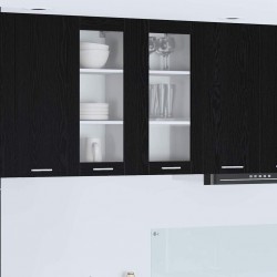 Sonata H Висящ шкаф Riga Черния дъб 40 x 31 x 80 см Инженерно дърво - Модули Sonata