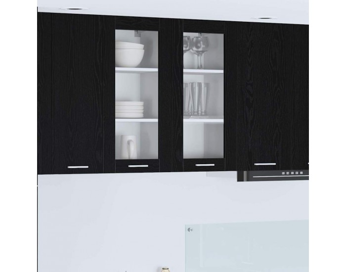 Sonata H Висящ шкаф Riga Черния дъб 40 x 31 x 80 см Инженерно дърво