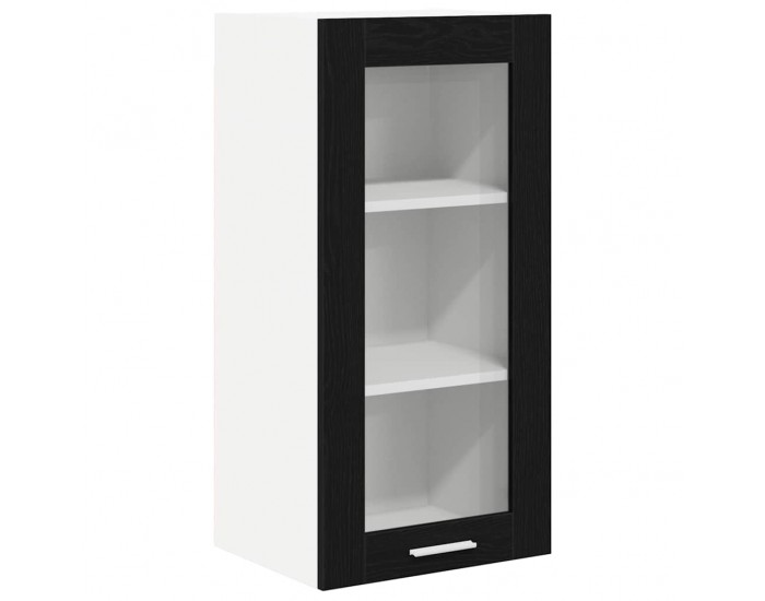 Sonata H Висящ шкаф с рафт с врата Riga 2 pcs Черния дъб 40 x 31 x 80 см