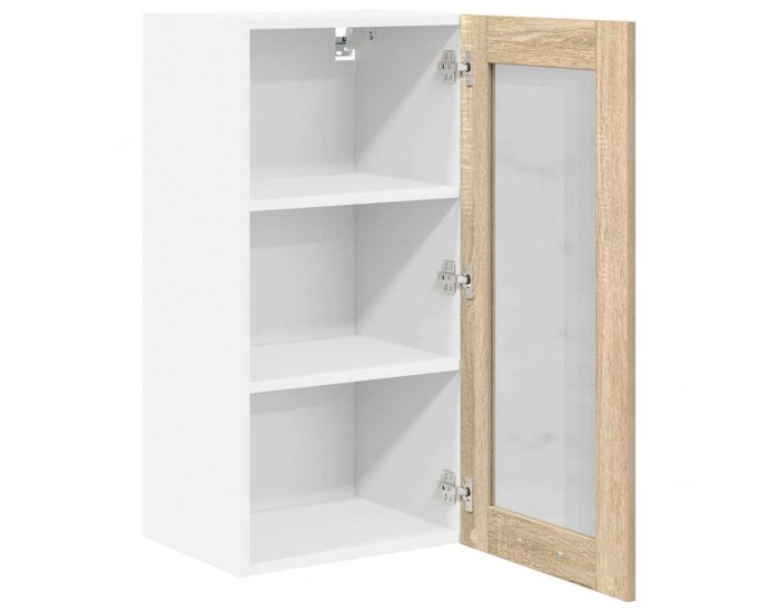 Sonata H Висящ шкаф с рафт с врата Riga 2 pcs Сонома дъб 40 x 31 x 80 см