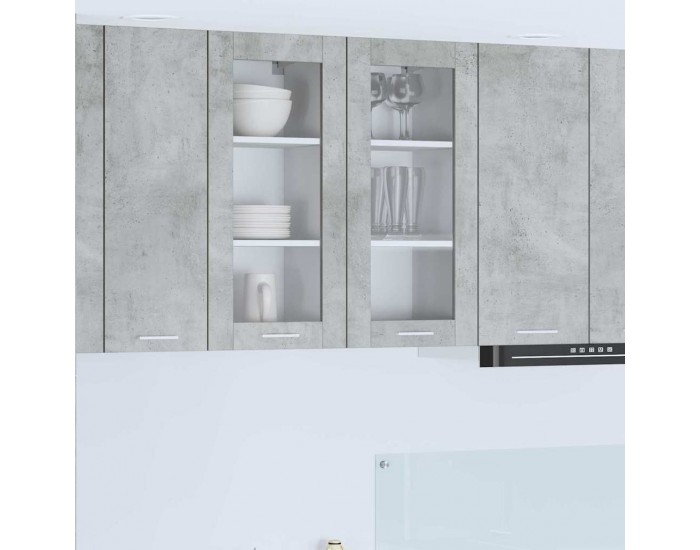 Sonata H Висящ шкаф Riga Циментено сиво 40 x 31 x 80 см Инженерно дърво