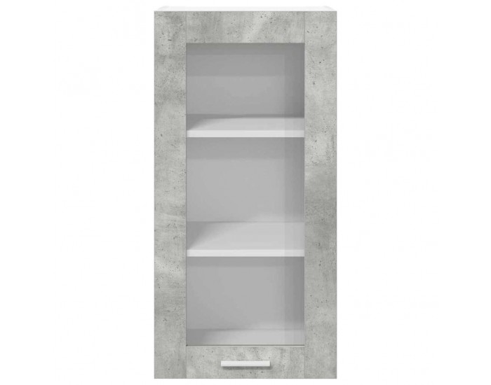 Sonata H Висящ шкаф Riga Циментено сиво 40 x 31 x 80 см Инженерно дърво