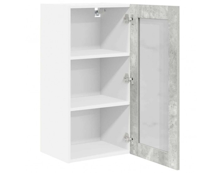 Sonata H Висящ шкаф с рафт Riga 2 pcs Циментено сиво 40 x 31 x 80 см