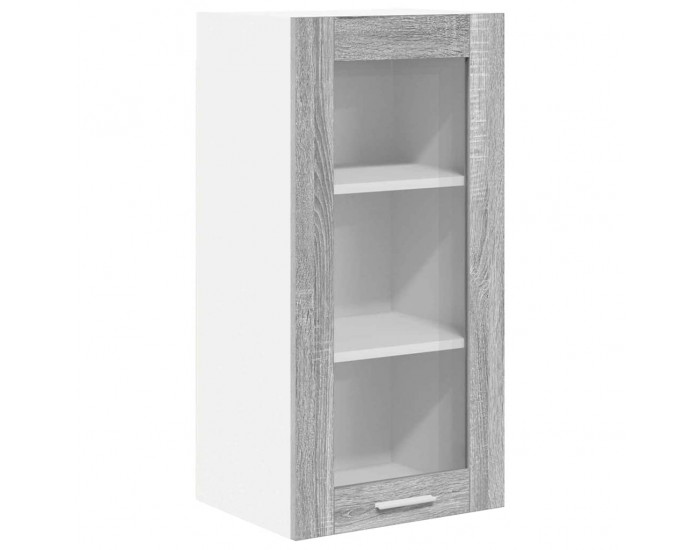 Sonata H Висящ шкаф с рафт с врата Riga 2 pcs Сив Сонома 40 x 31 x 80 см