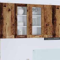 Sonata H Висящ шкаф с рафт Riga 2 pcs Старо дърво 40 x 31 x 80 см - Модули Sonata