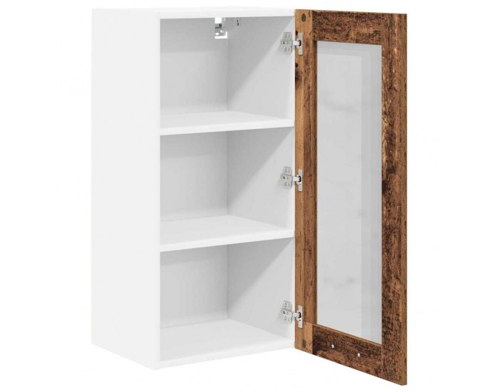 Sonata H Висящ шкаф с рафт Riga 2 pcs Старо дърво 40 x 31 x 80 см