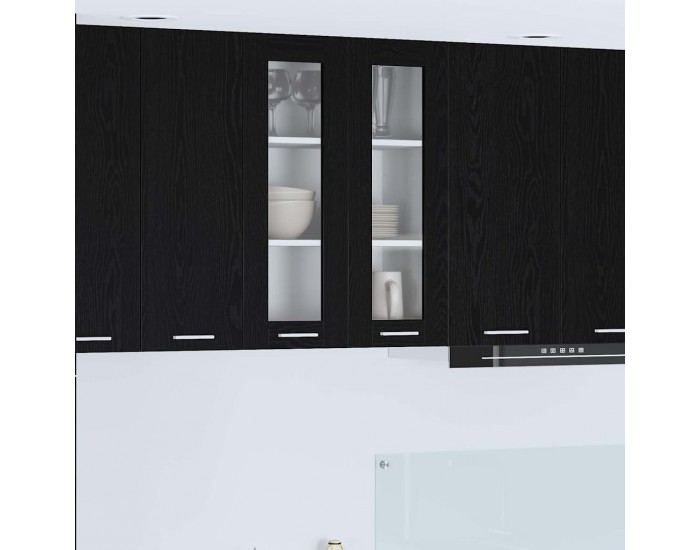 Sonata H Висящ шкаф Riga Черния дъб 60 x 31 x 80 см Инженерно дърво