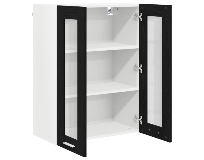 Sonata H Висящ шкаф Riga Черния дъб 60 x 31 x 80 см Инженерно дърво