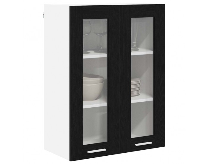 Sonata H Висящ шкаф Riga Черния дъб 60 x 31 x 80 см Инженерно дърво