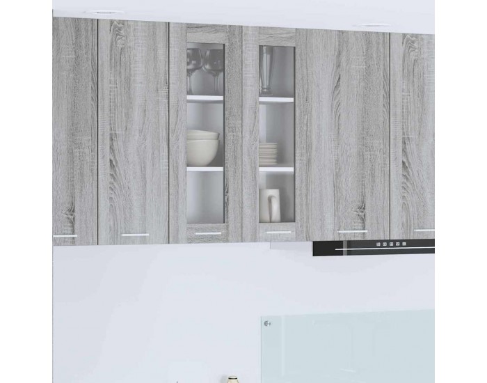 Sonata H Висящ шкаф Riga Сив Сонома 60 x 31 x 80 см Инженерно дърво