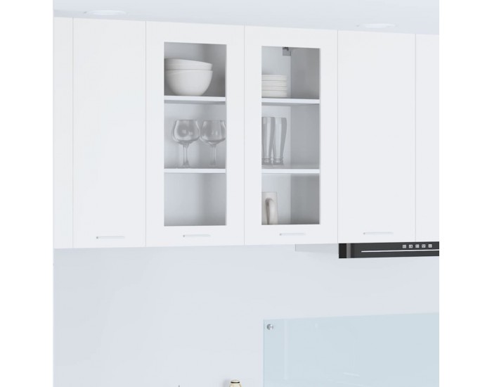 Sonata H Висящ шкаф с рафт Riga Бяло 80 x 31 x 80 см Инженерно дърво