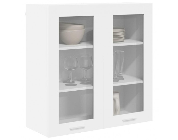 Sonata H Висящ шкаф с рафт Riga Бяло 80 x 31 x 80 см Инженерно дърво