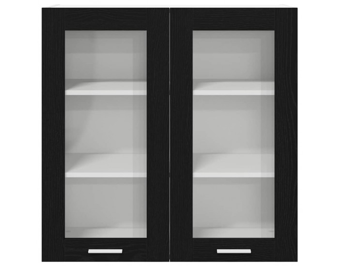 Sonata H Висящ шкаф Riga Черния дъб 80 x 31 x 80 см Инженерно дърво