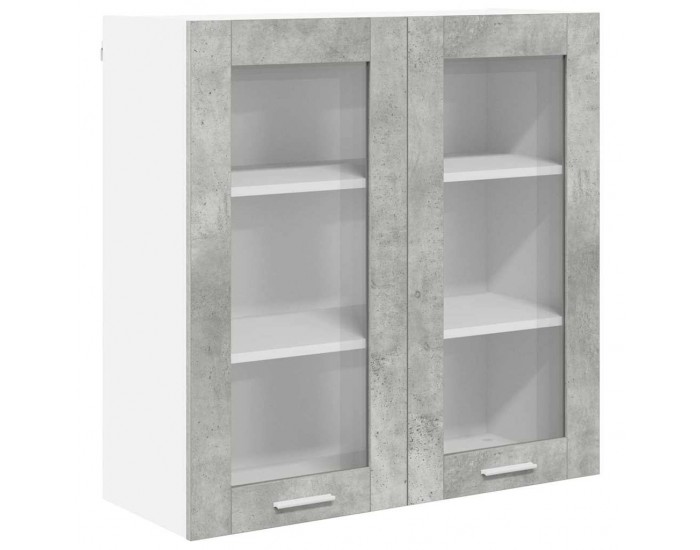 Sonata H Висящ шкаф Riga Циментено сиво 80 x 31 x 80 см Инженерно дърво