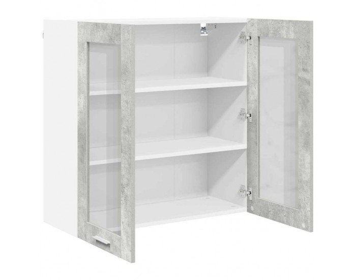 Sonata H Висящ шкаф Riga Циментено сиво 80 x 31 x 80 см Инженерно дърво