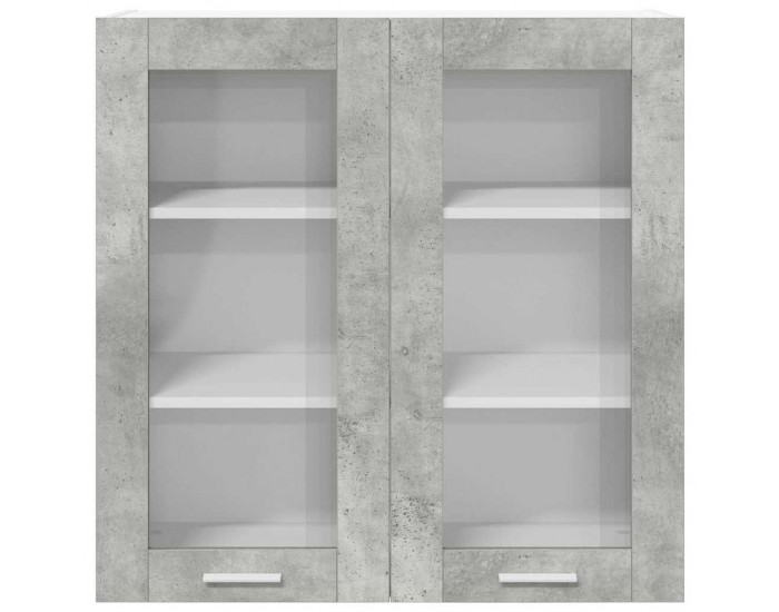 Sonata H Висящ шкаф Riga Циментено сиво 80 x 31 x 80 см Инженерно дърво