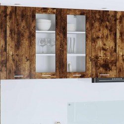 Sonata H Висящ шкаф Riga Димян дъб 80 x 31 x 80 см Инженерно дърво - Модули Sonata