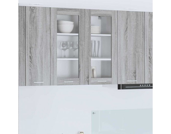 Sonata H Висящ шкаф Riga Сив Сонома 80 x 31 x 80 см Инженерно дърво