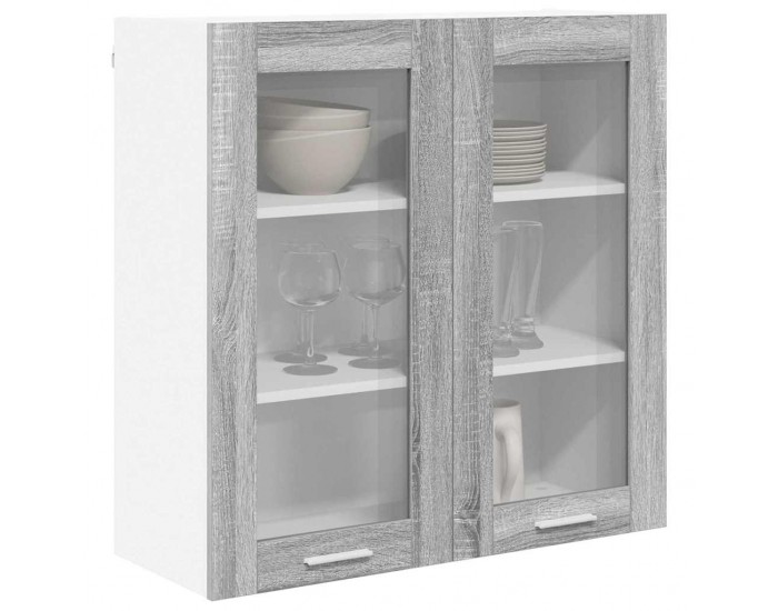 Sonata H Висящ шкаф Riga Сив Сонома 80 x 31 x 80 см Инженерно дърво