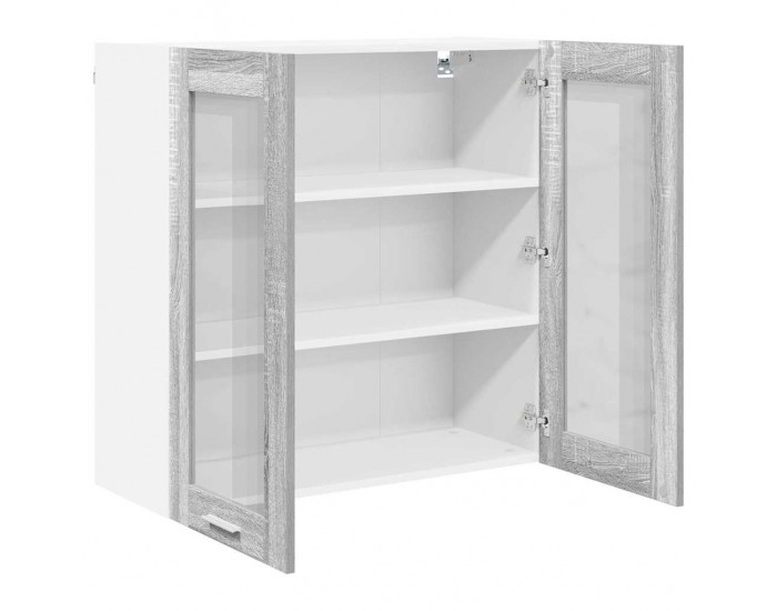 Sonata H Висящ шкаф Riga Сив Сонома 80 x 31 x 80 см Инженерно дърво