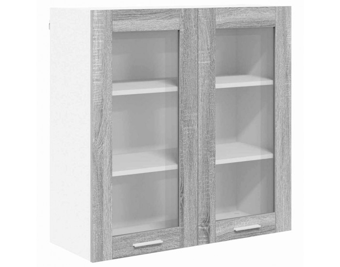 Sonata H Висящ шкаф Riga Сив Сонома 80 x 31 x 80 см Инженерно дърво
