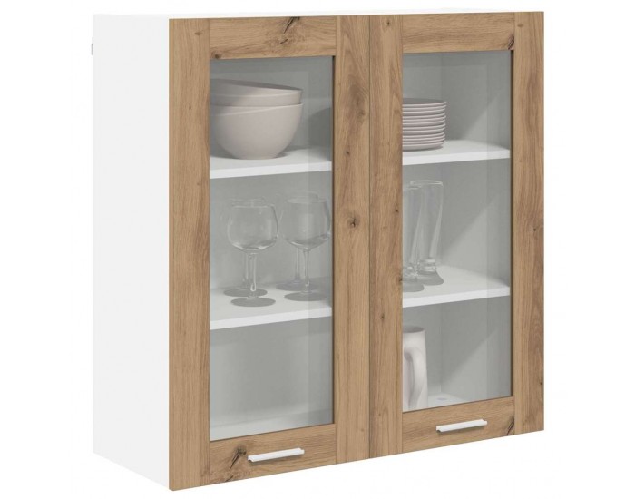 Sonata H Висящ шкаф с рафт Riga Дъб 80 x 31 x 80 см Инженерно дърво