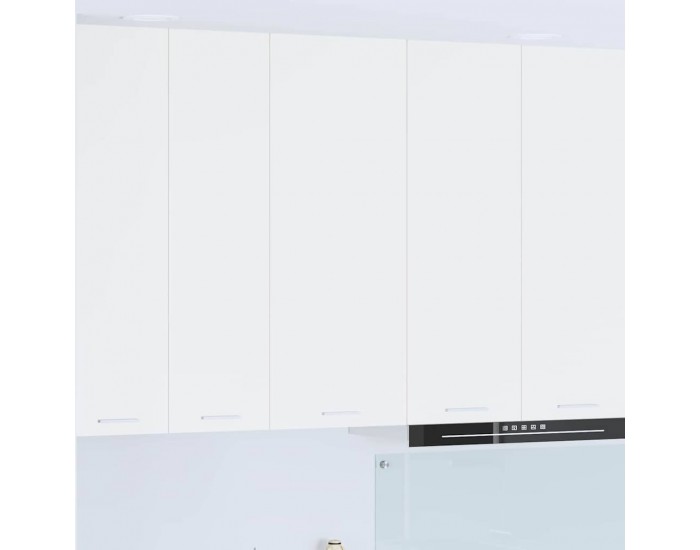 Sonata H Висящ шкаф с рафт Riga Бяло 40 x 31 x 100 см Инженерно дърво