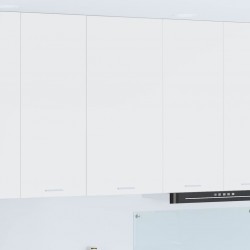 Sonata H Висящ шкаф с рафт Riga Бяло 50 x 31 x 100 см Инженерно дърво - Модули Sonata