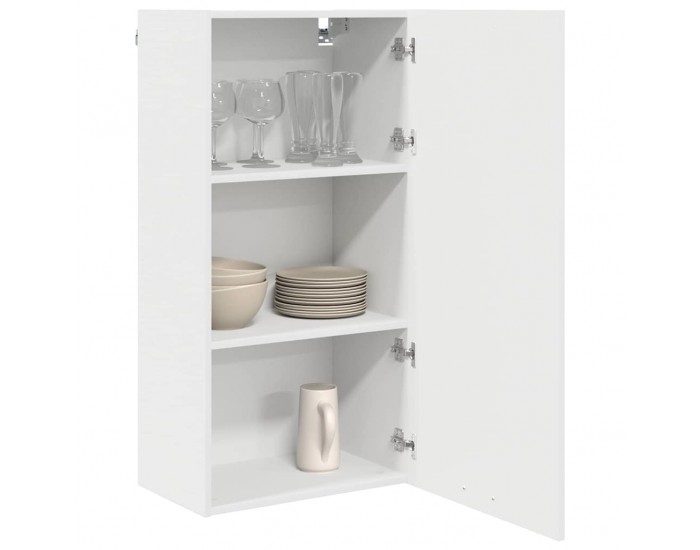 Sonata H Висящ шкаф с рафт Riga Бяло 50 x 31 x 100 см Инженерно дърво