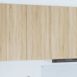 Sonata H Висящ шкаф с рафт Riga Сонома дъб и бяло 50 x 31 x 100 см - Модули Sonata