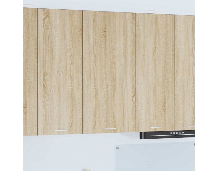Sonata H Висящ шкаф с рафт Riga Сонома дъб и бяло 50 x 31 x 100 см