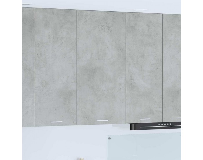 Sonata H Висящ шкаф с рафт Riga Бетон сив и бяло 50 x 31 x 100 см