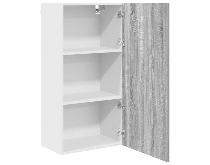 Sonata H Висящ шкаф с рафт Riga Сив Сонома и бяло 50 x 31 x 100 см