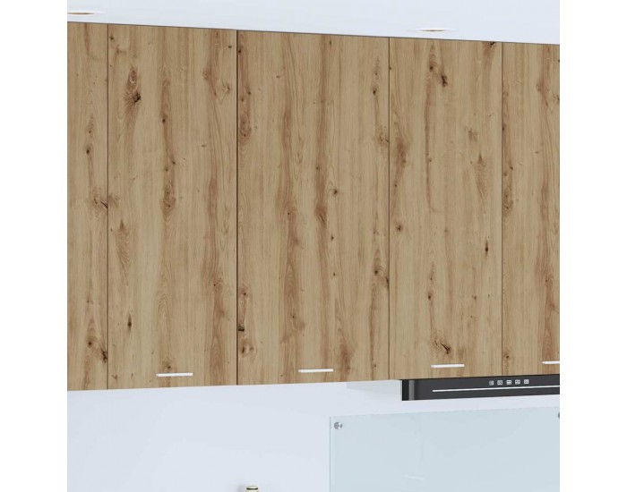 Sonata H Висящ шкаф с рафт Riga Занаятчийски дъб и бяло 50 x 31 x 100 см