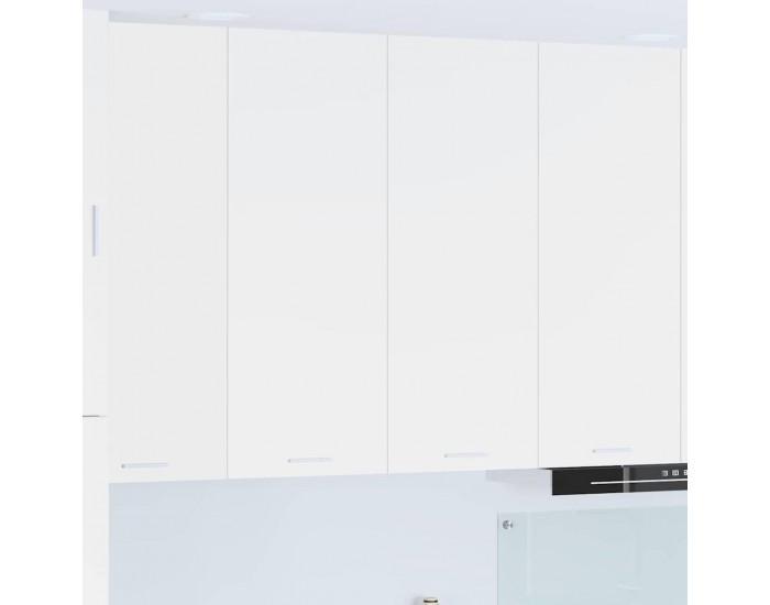 Sonata H Висящ шкаф с рафт Riga Бяло 80 x 31 x 100 см Инженерно дърво