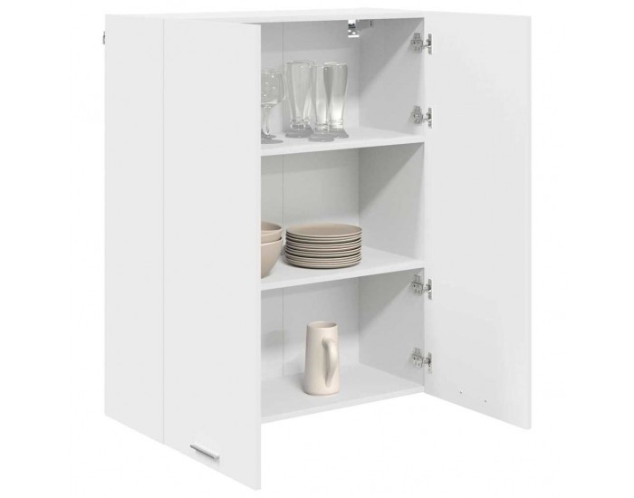 Sonata H Висящ шкаф с рафт Riga Бяло 80 x 31 x 100 см Инженерно дърво