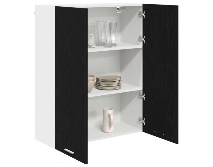 Sonata H Висящ шкаф Riga Черния дъб 80 x 31 x 100 см Инженерно дърво