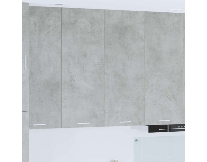 Sonata H Висящ шкаф Riga Циментено сиво 80 x 31 x 100 см Инженерно дърво