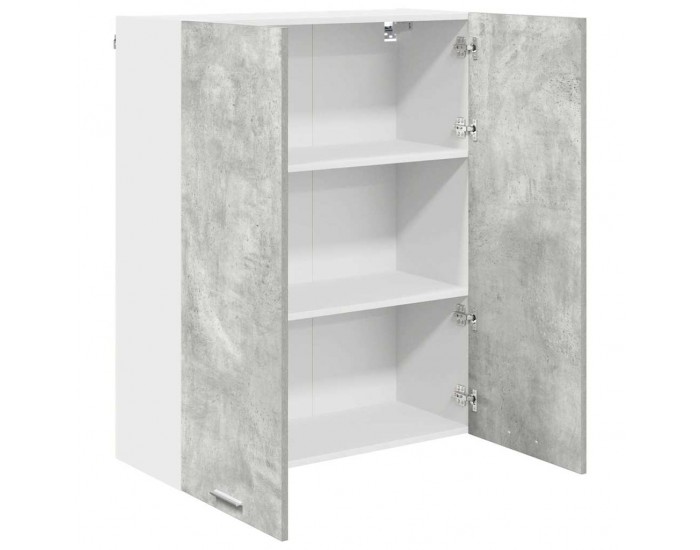 Sonata H Висящ шкаф Riga Циментено сиво 80 x 31 x 100 см Инженерно дърво