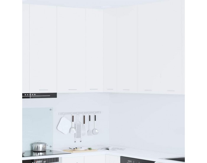 Sonata H Висящ шкаф с рафт Riga Бяло 57 x 57 x 100 см Инженерно дърво