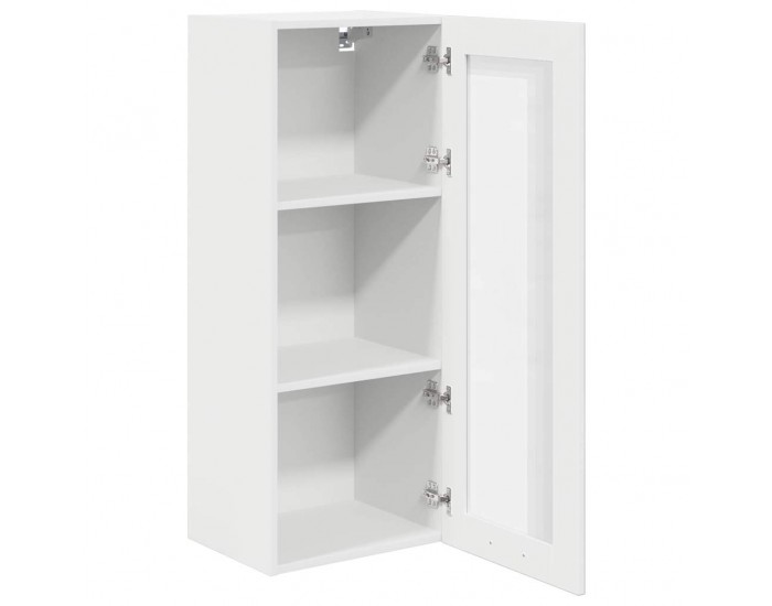 Sonata H Висящ шкаф с рафт Riga Бяло 40 x 31 x 100 см Инженерно дърво