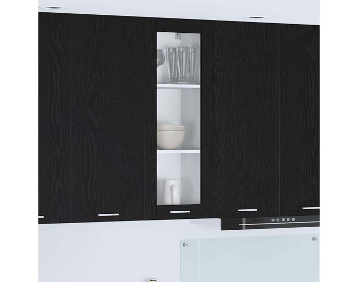 Sonata H Висящ шкаф Riga Черния дъб 40 x 31 x 100 см Инженерно дърво