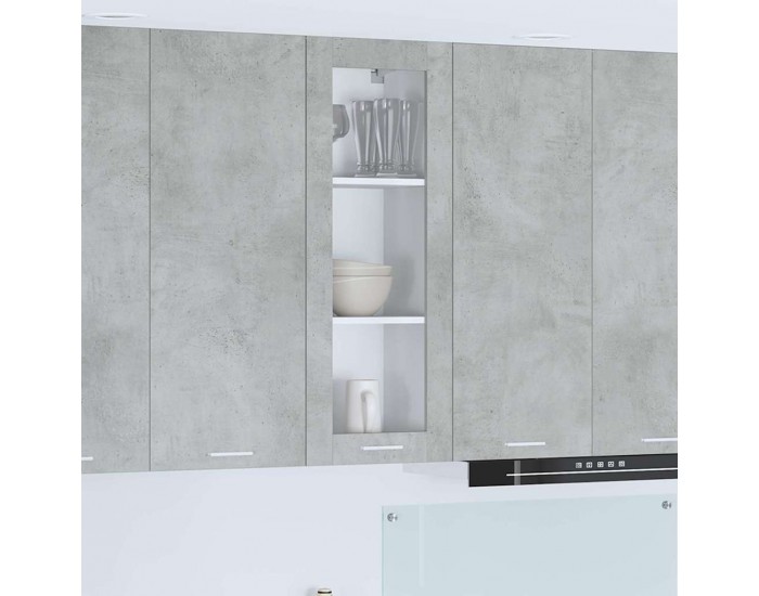 Sonata H Висящ шкаф Riga Циментено сиво 40 x 31 x 100 см Инженерно дърво